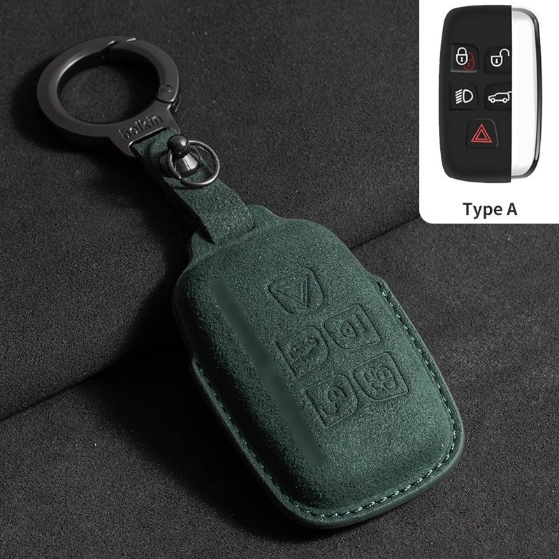 Кейс за ключ Land Rover / Range Rover тип A, зелен